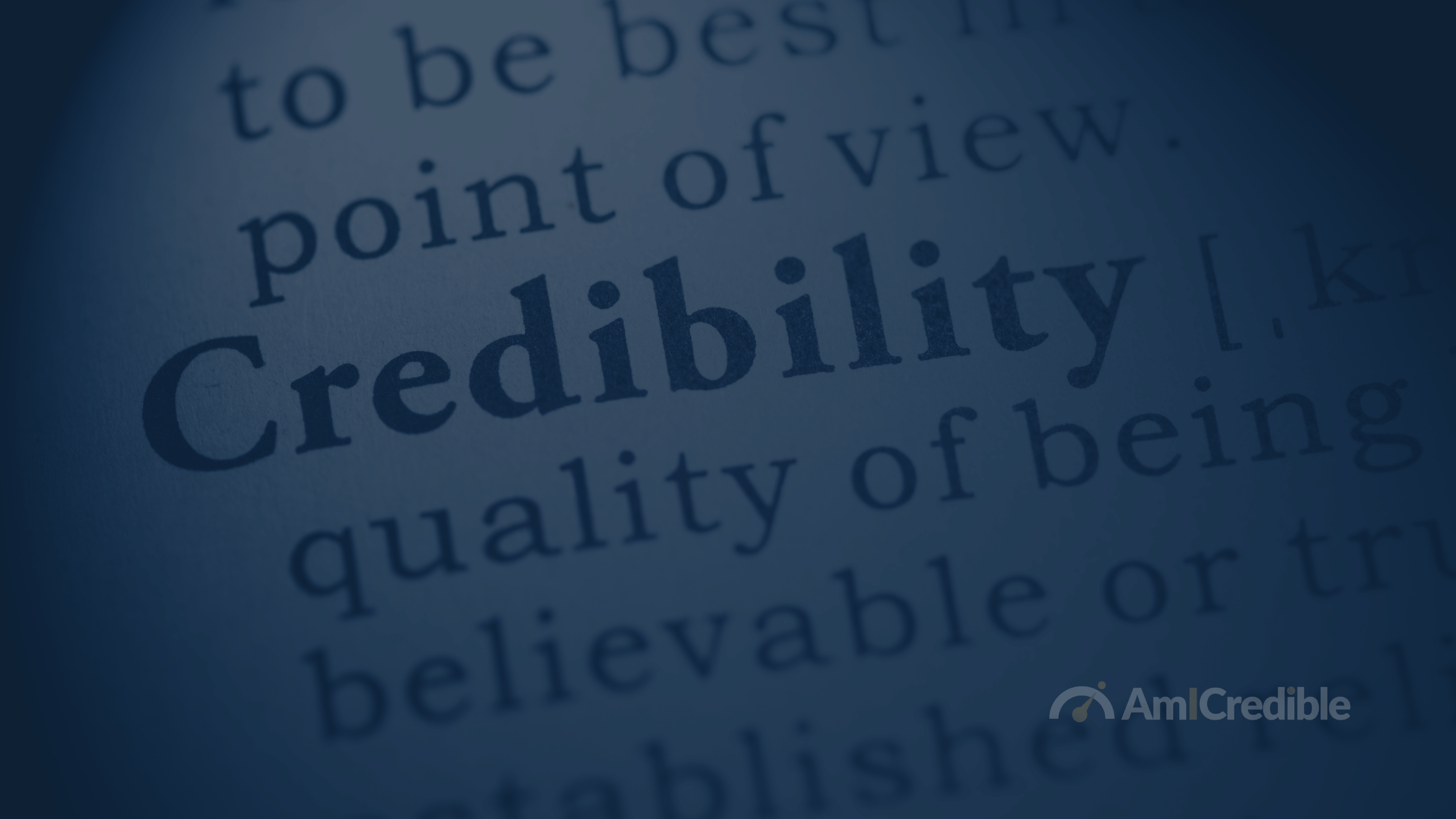 credibility dictionary definition