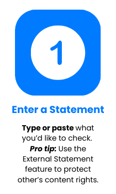 Step 1: Enter a Statement
